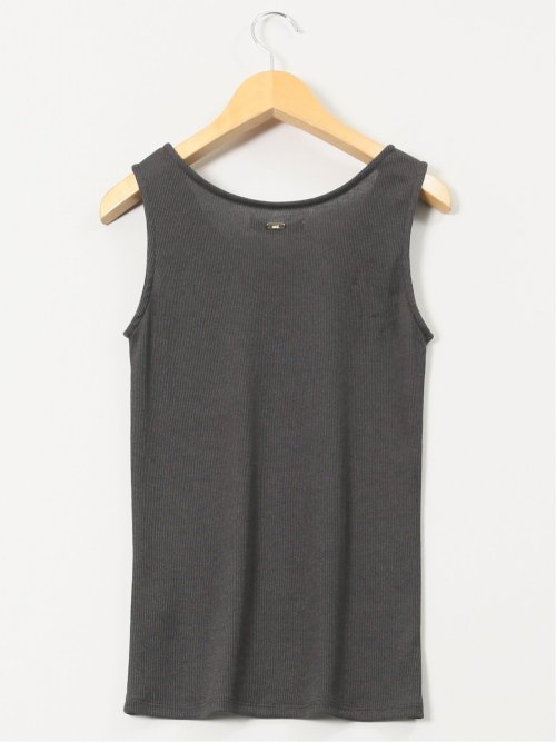 接触冷感 吸水速乾 ブライトリブ タンクトップ