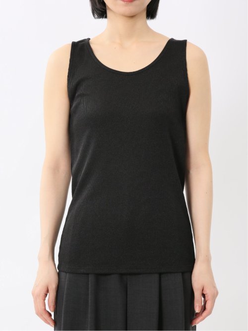 接触冷感 吸水速乾 ブライトリブ タンクトップ