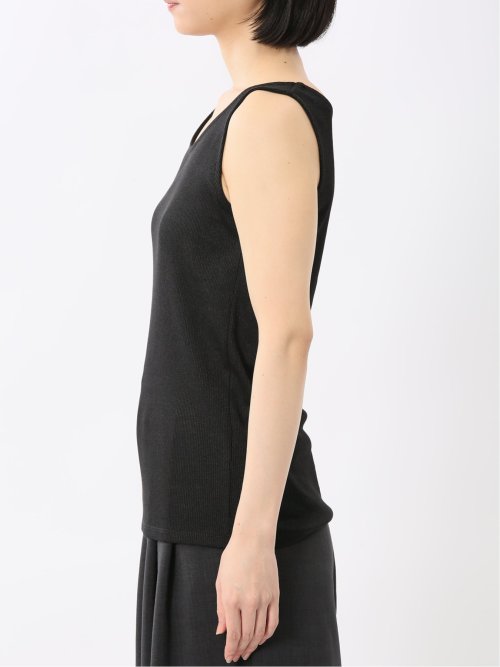 接触冷感 吸水速乾 ブライトリブ タンクトップ