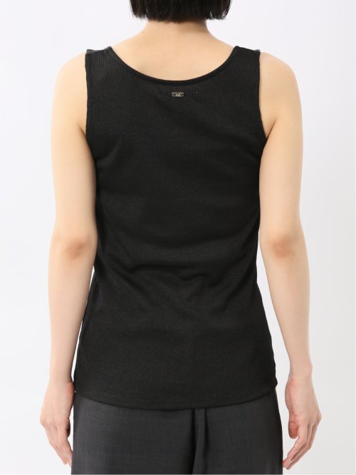 接触冷感 吸水速乾 ブライトリブ タンクトップ