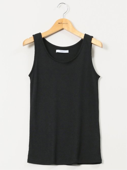 接触冷感 吸水速乾 ブライトリブ タンクトップ