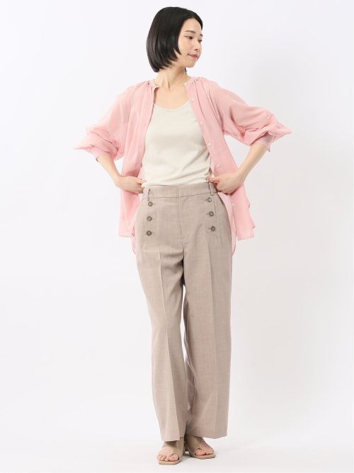 接触冷感 吸水速乾 ブライトリブ タンクトップ