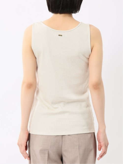 接触冷感 吸水速乾 ブライトリブ タンクトップ