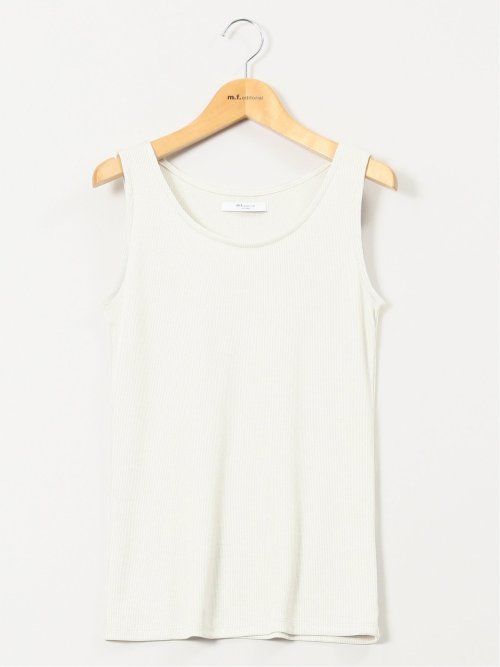 接触冷感 吸水速乾 ブライトリブ タンクトップ