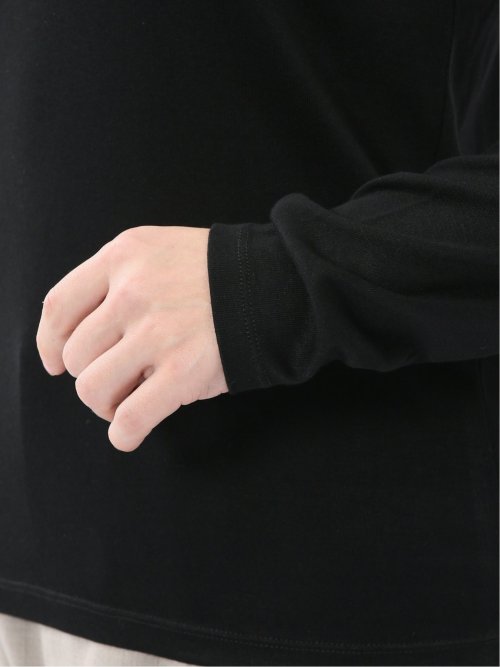 吸湿発熱 シアーテレコ タートルネック プルオーバー