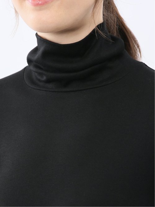 吸湿発熱 シアーテレコ タートルネック プルオーバー