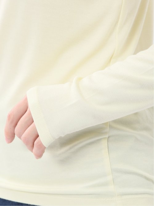 吸湿発熱 シアーテレコ タートルネック プルオーバー