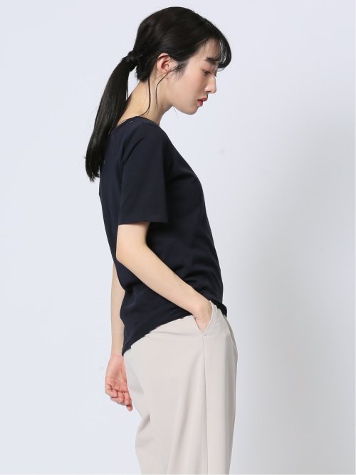 シルケット天竺 ハシゴレース半袖プルオーバー