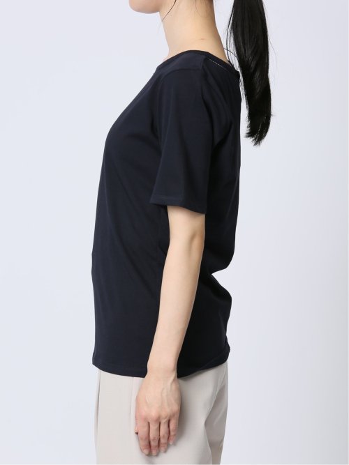 シルケット天竺 ハシゴレース半袖プルオーバー