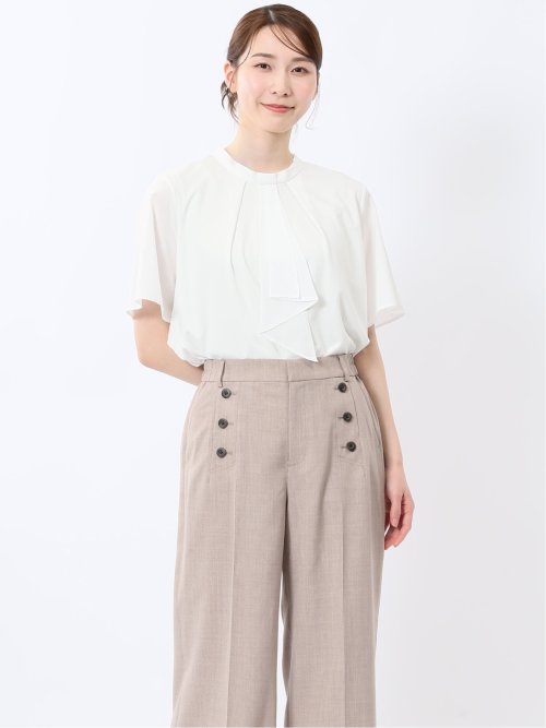 シルケットポンチ ボウタイ 半袖プルオーバー