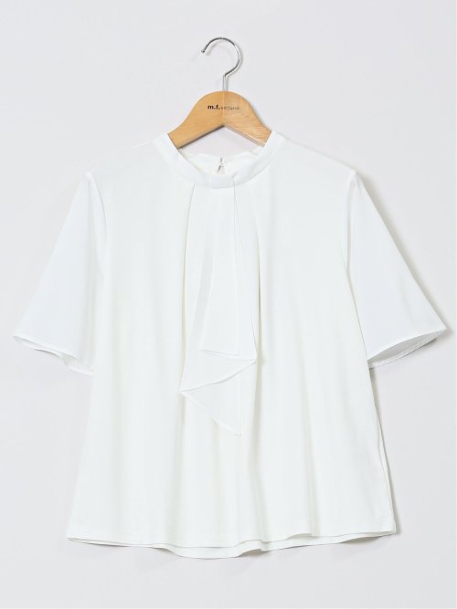 シルケットポンチ ボウタイ 半袖プルオーバー