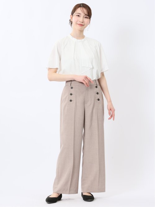 シルケットポンチ ボウタイ 半袖プルオーバー