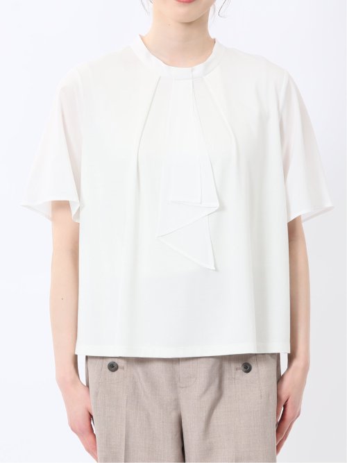 シルケットポンチ ボウタイ 半袖プルオーバー