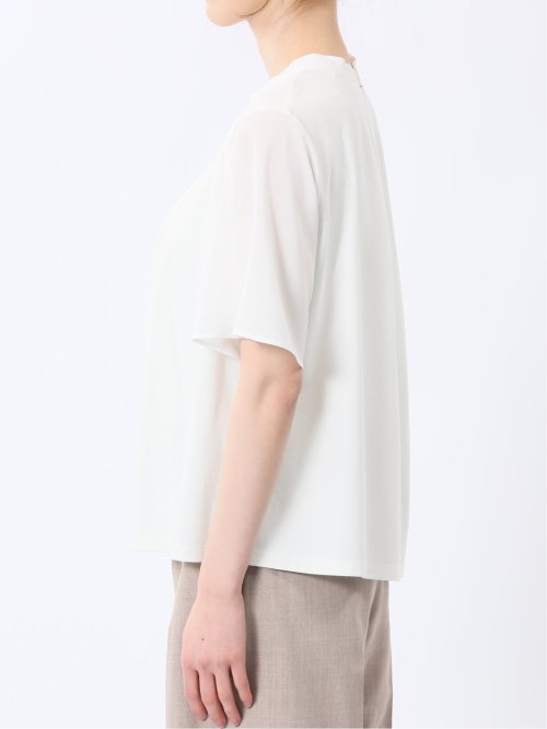 シルケットポンチ ボウタイ 半袖プルオーバー