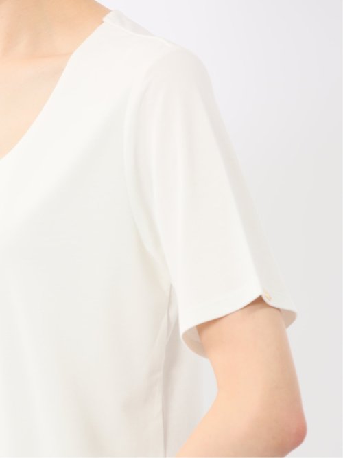 シルケットポンチ クルーネック半袖Tシャツ