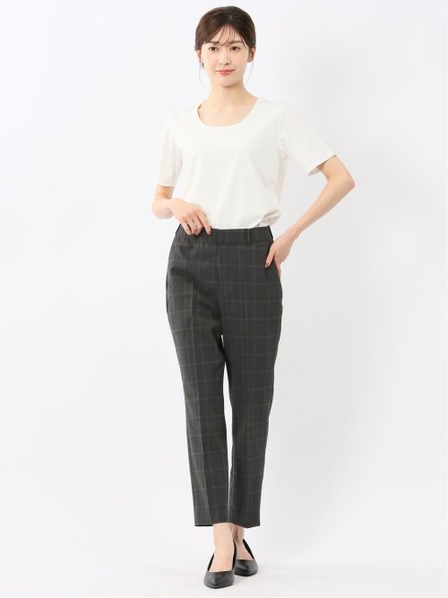 シルケットポンチ クルーネック半袖Tシャツ