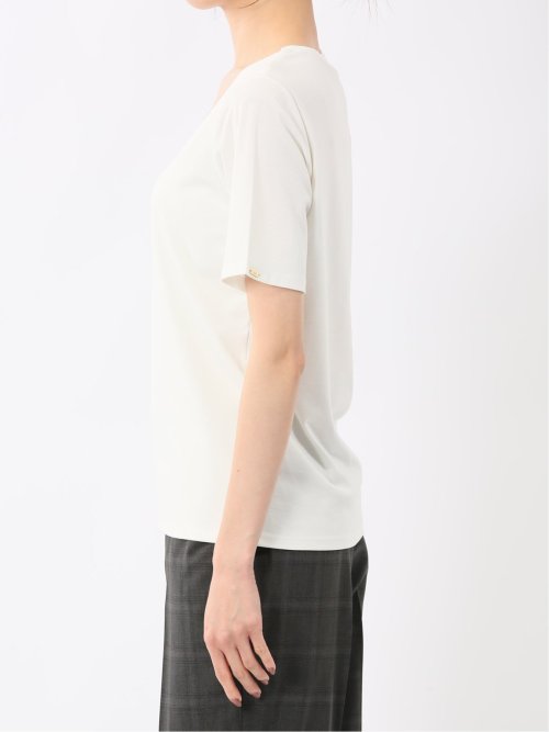 シルケットポンチ クルーネック半袖Tシャツ