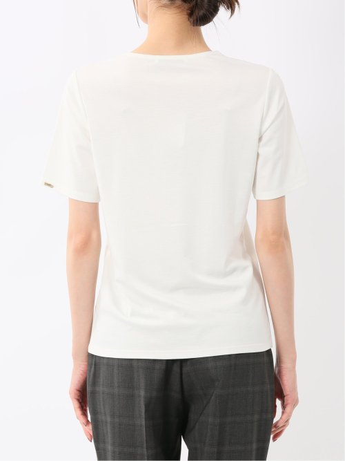 シルケットポンチ クルーネック半袖Tシャツ