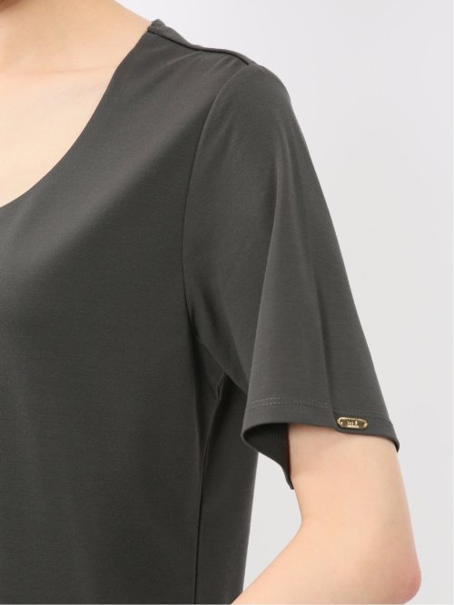 シルケットポンチ クルーネック半袖Tシャツ