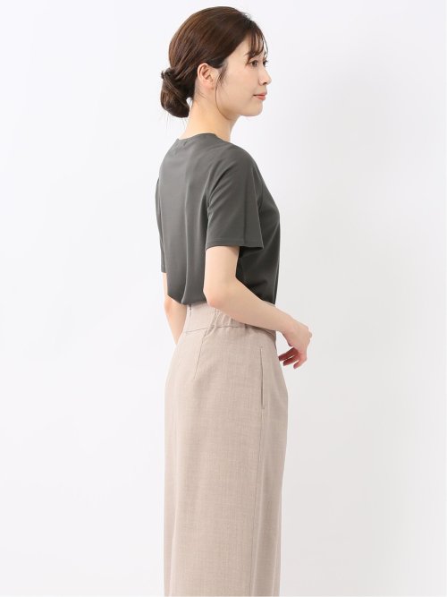 シルケットポンチ クルーネック半袖Tシャツ