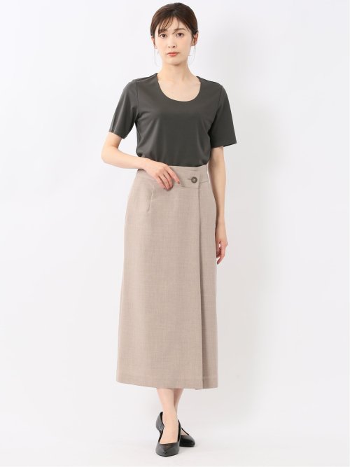 シルケットポンチ クルーネック半袖Tシャツ