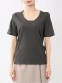 シルケットポンチ クルーネック半袖Tシャツ
