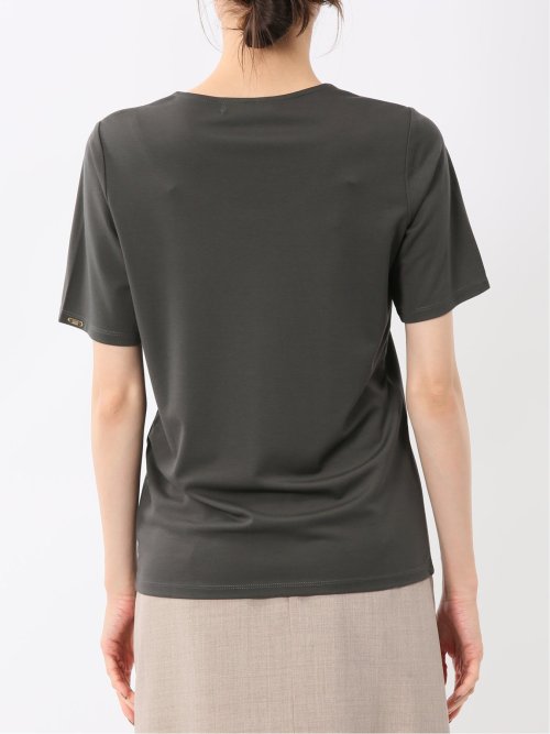 シルケットポンチ クルーネック半袖Tシャツ