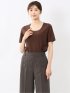 シルケットポンチ クルーネック半袖Tシャツ