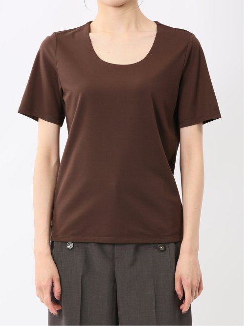 シルケットポンチ クルーネック半袖Tシャツ