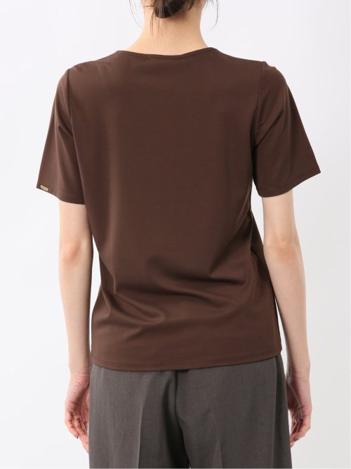 シルケットポンチ クルーネック半袖Tシャツ