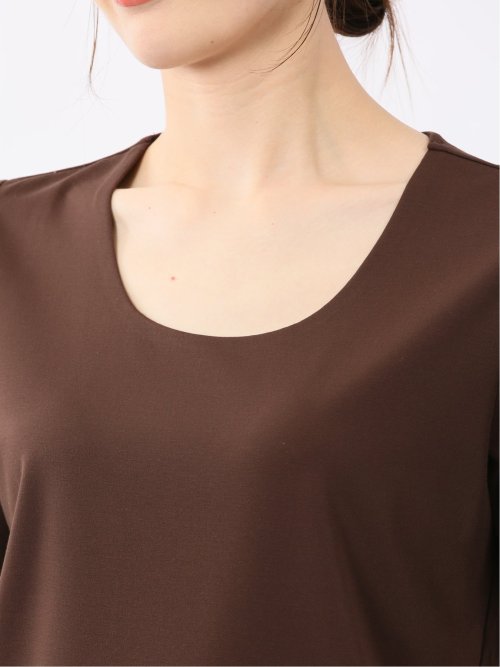 シルケットポンチ クルーネック半袖Tシャツ