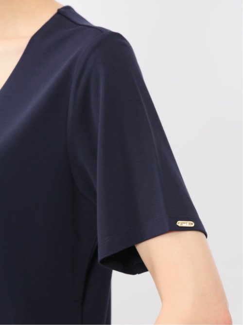 シルケットポンチ クルーネック半袖Tシャツ