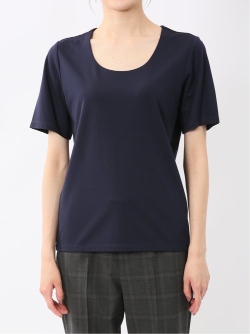 シルケットポンチ クルーネック半袖Tシャツ