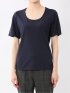 シルケットポンチ クルーネック半袖Tシャツ