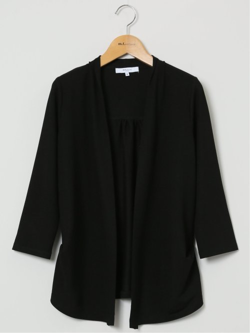 7分袖 ラメニットカーディガン