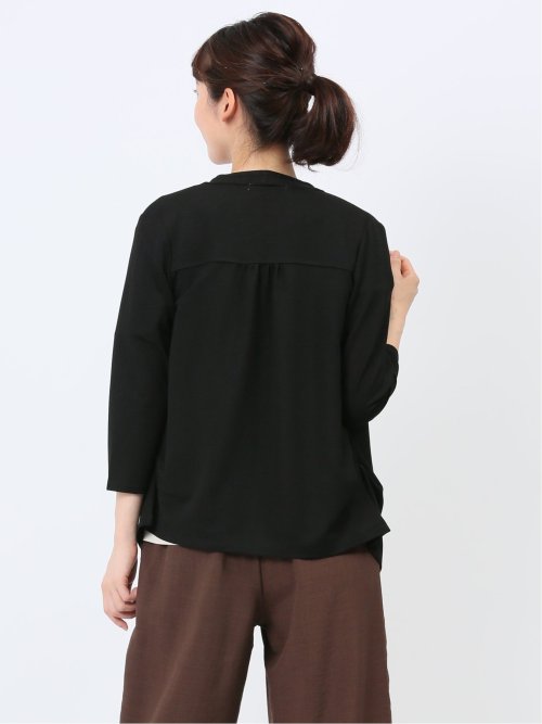 7分袖 ラメニットカーディガン