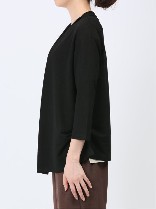 7分袖 ラメニットカーディガン