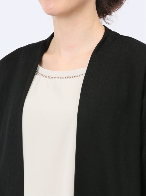 7分袖 ラメニットカーディガン