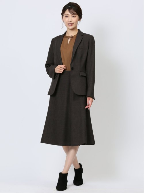 デザインネック 7分袖プルオーバー