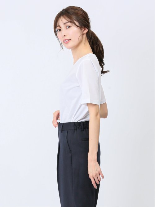 チュール衿 半袖Ｔシャツ