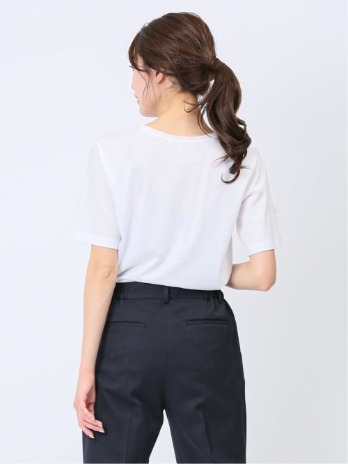 チュール衿 半袖Ｔシャツ