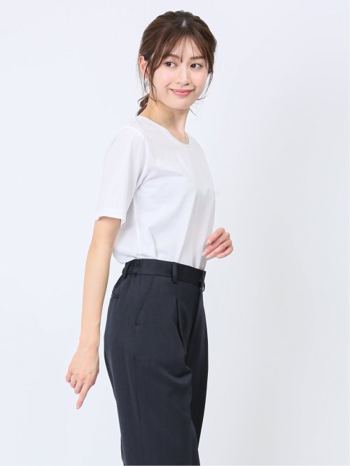 チュール衿 半袖Ｔシャツ