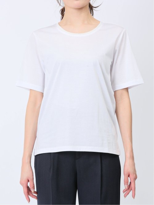 チュール衿 半袖Tシャツ(M 01白): トップス | TAKA-Q ONLINE