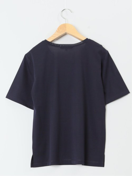 チュール衿 半袖Ｔシャツ