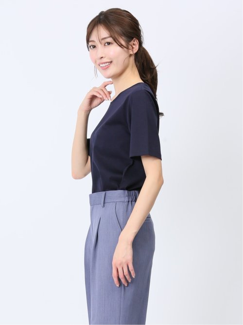 チュール衿 半袖Ｔシャツ