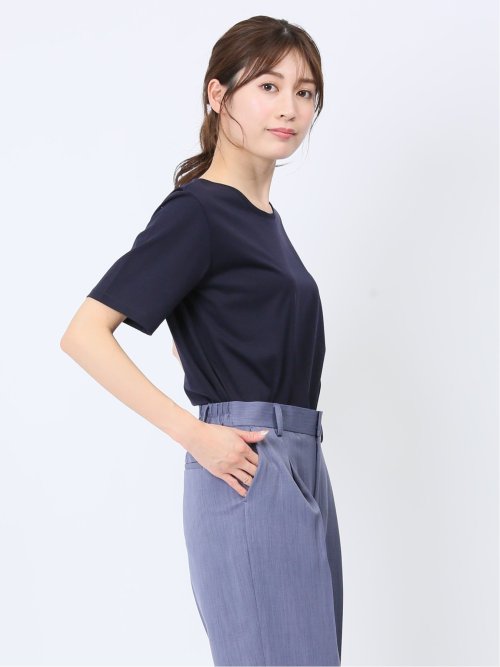 チュール衿 半袖Ｔシャツ