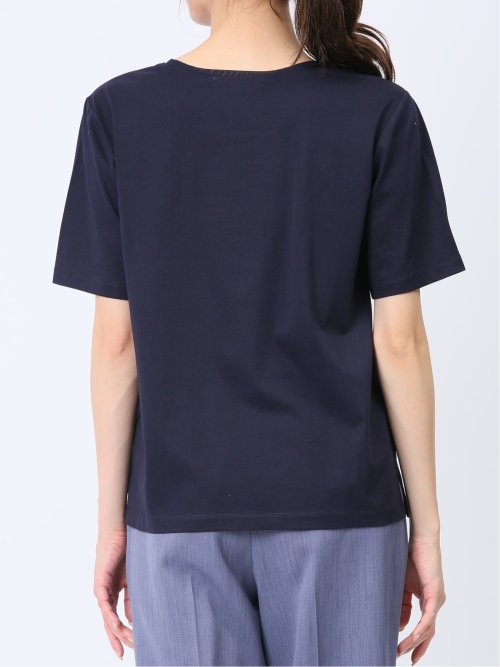 チュール衿 半袖Ｔシャツ