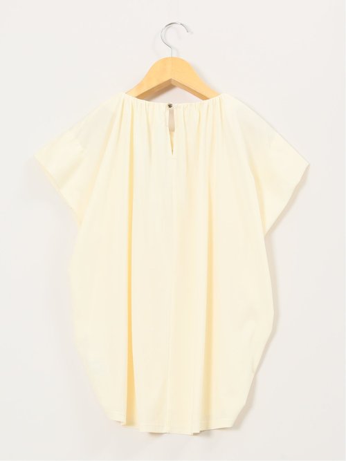 ギャザーネック 半袖プルオーバー