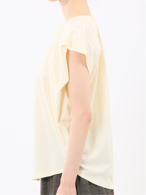 ギャザーネック 半袖プルオーバー