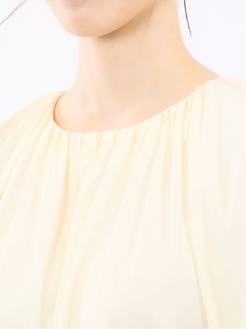 ギャザーネック 半袖プルオーバー